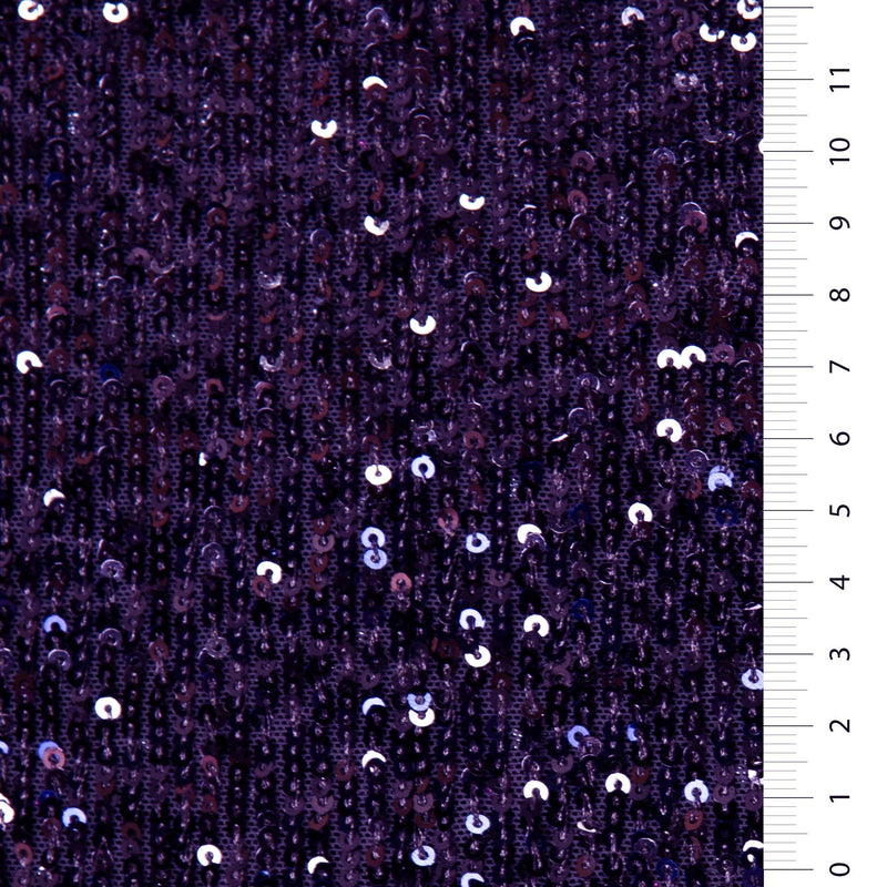 Purple Stretch Ombre Sequin Embroidery | Starsign Fabrics