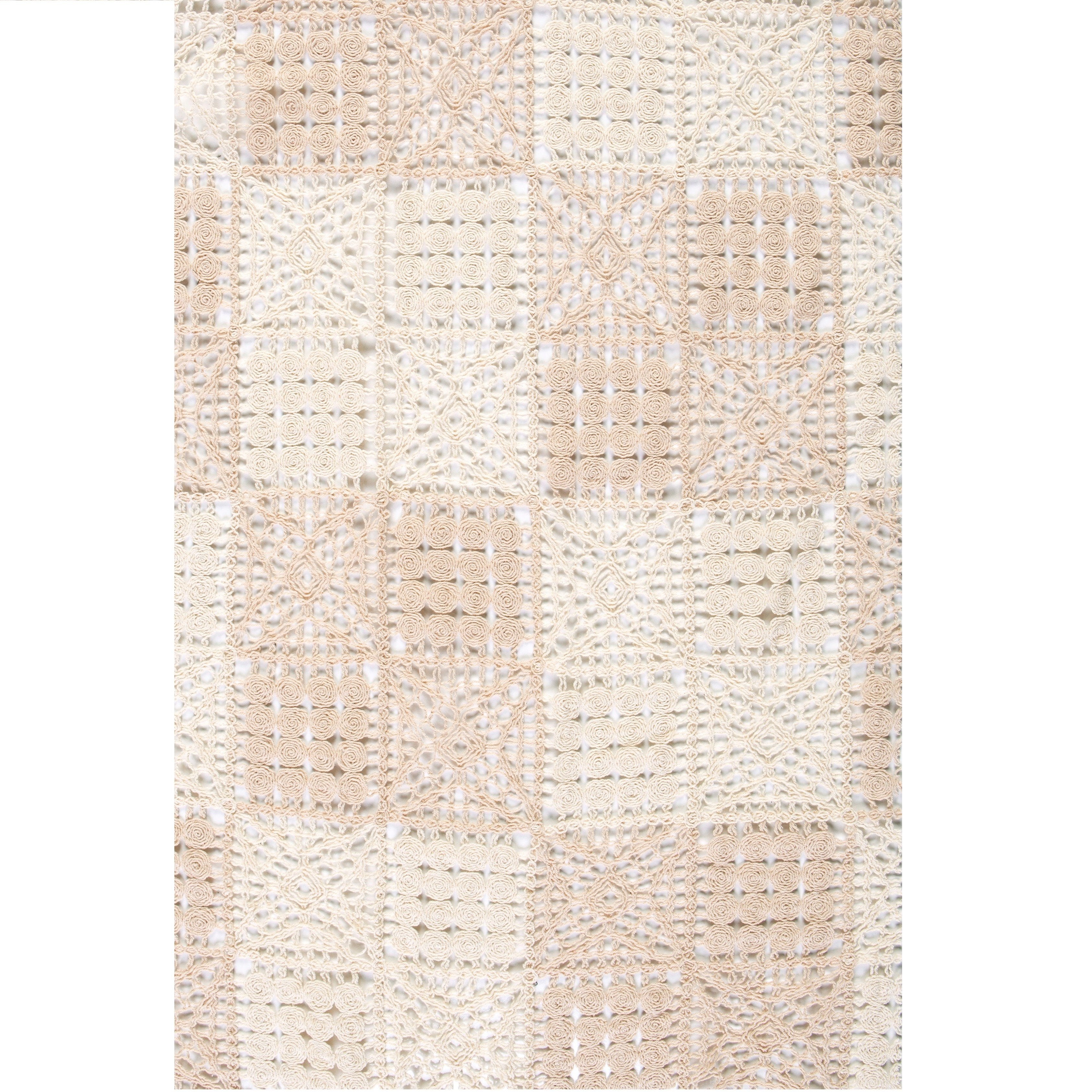 Geometric Design Cotton Guipure Embroidered Fabric | Burç Fabric