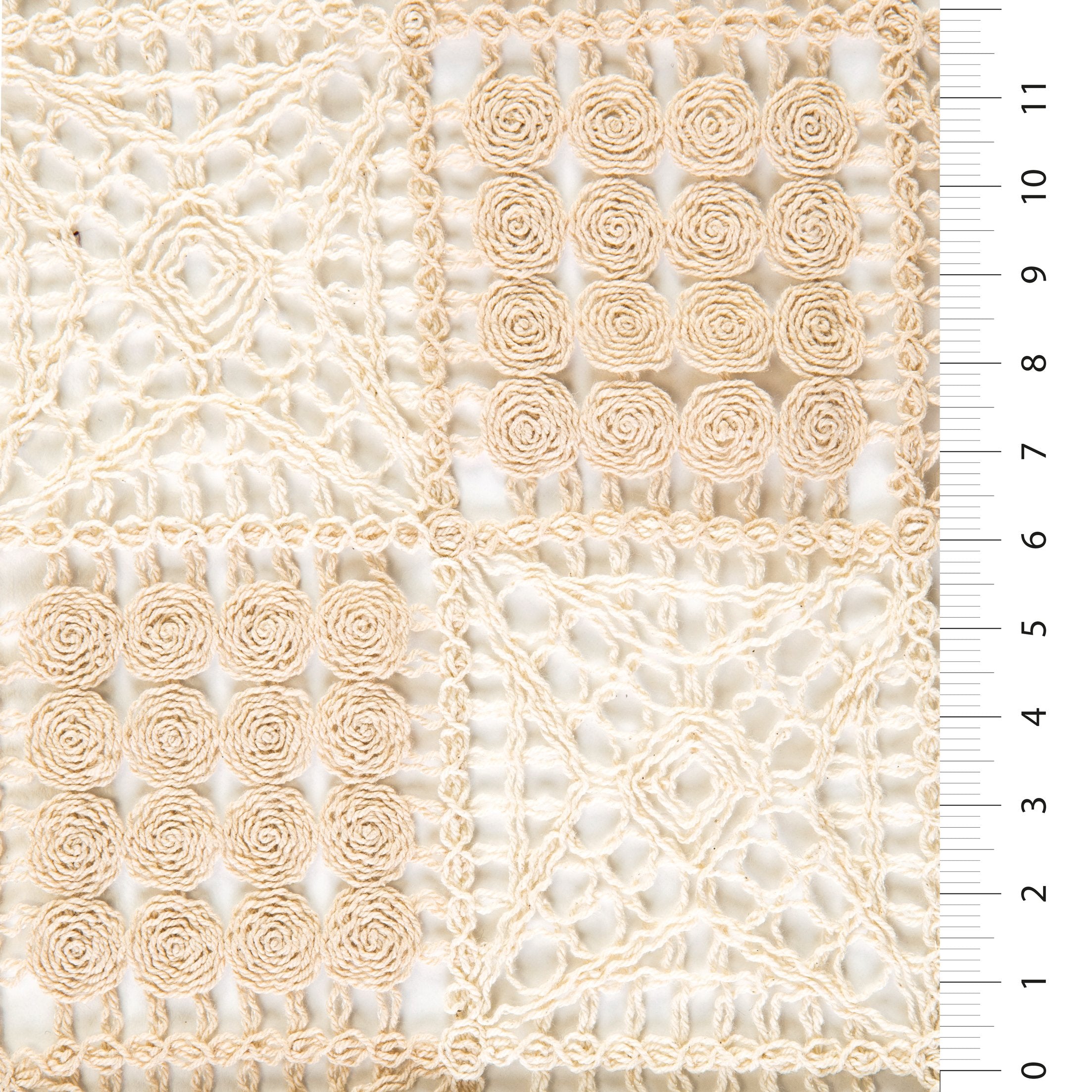 Geometric Design Cotton Guipure Embroidered Fabric | Burç Fabric