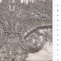 Grey Double Layer Design Guipure Lace Embroidery Fabric | Starsign Fabrics