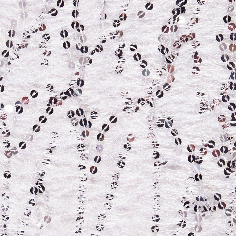  Hairy Yarn Fringe Sequin Embroidery Fabric | Starsign Fabrics
