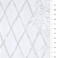 Handmade Geometric Floral Design Sequin Black Embroidery Fabric