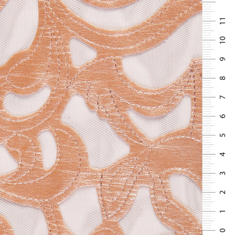 Laser Cut Faux Leather Embroidery Fabric | Starsign Fabrics