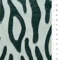  Green Faux Leather Embroidery Laser Cut Fabric Kawasaki Style | Starsign Fabrics