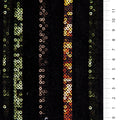 Mixed Sequined Striped Design Knitted Velvet Fabric | Burç Fabric