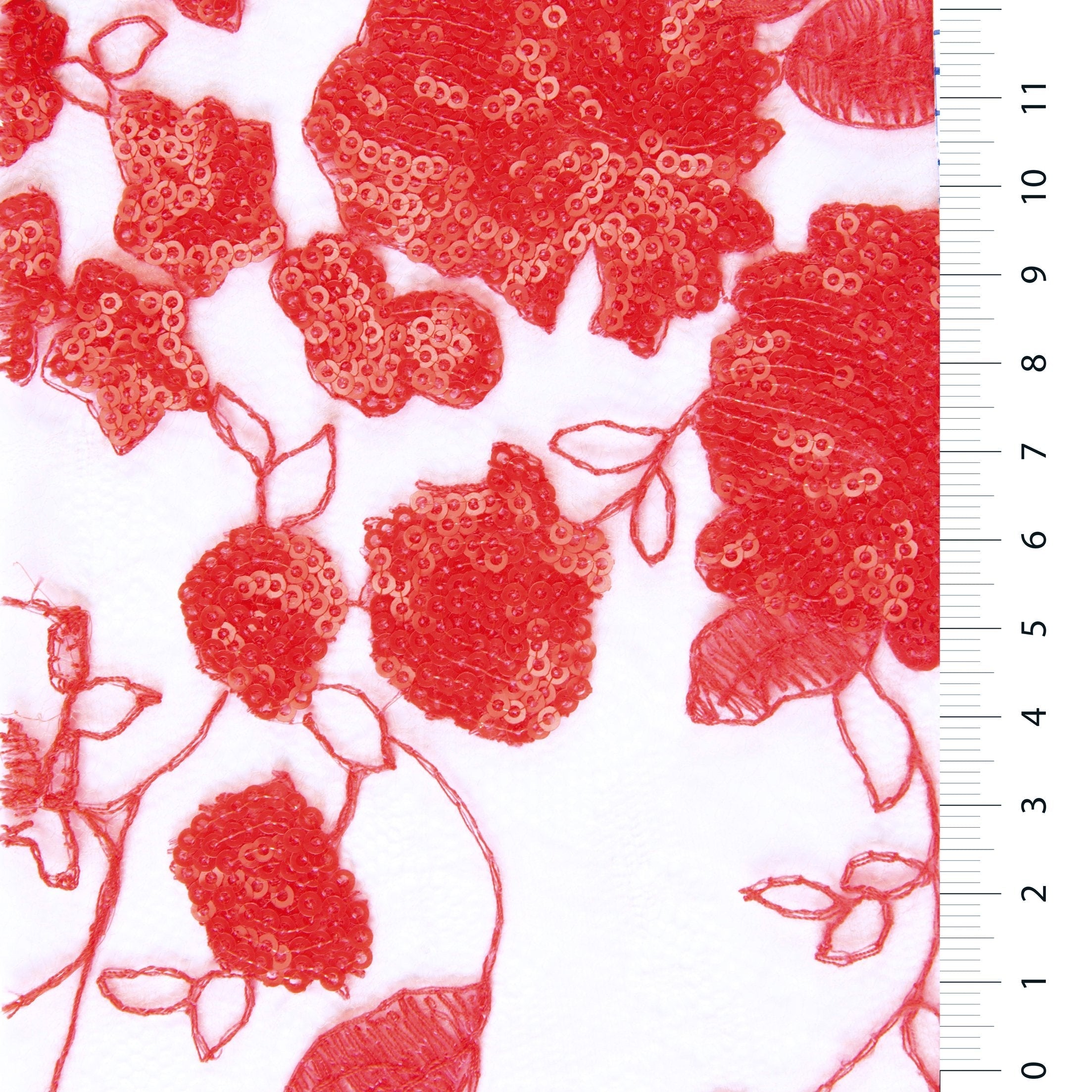 Queen's Charming Style Sequin Embroidered Lace Fabric