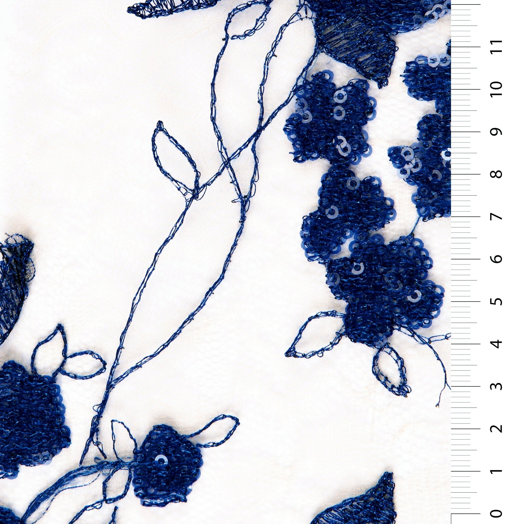 Queen's Charming Style Sequin Embroidered Lace Fabric