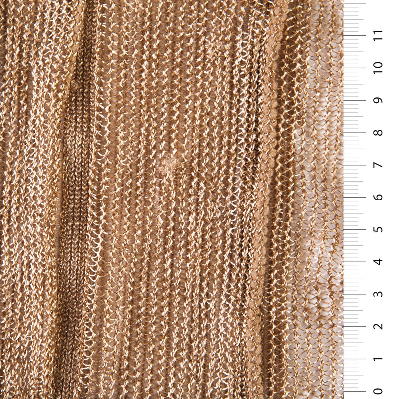 Beige Ruffle Soft Touch Knitted Fabric | Starsign Fabrics