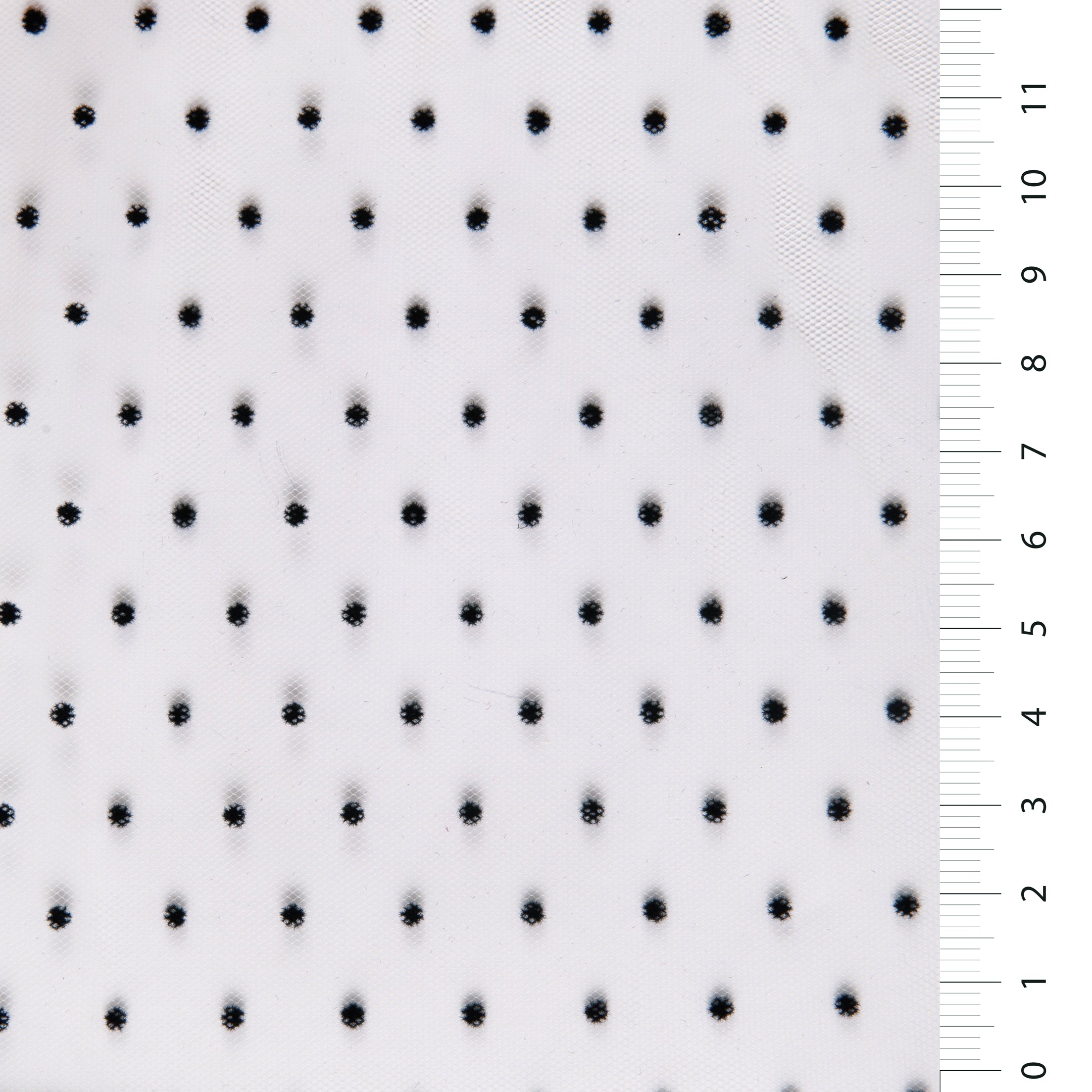 Flocked Tulle Fabric with Small Polka Dots