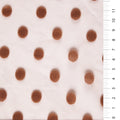 Dark Skin 1 cm Dot Flock Tulle Fabric | Starsign Fabrics