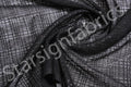 Black Square Design Embroidered Sequin Fabric | Starsign Fabrics