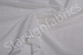 White Square Design Embroidered Sequin Fabric | Starsign Fabrics