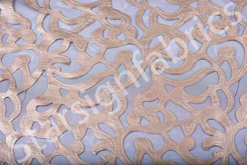 Faux Leather Embroidery Fabric | Starsign Fabrics