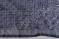 Navy Square Design Embroidered Sequin Fabric | Starsign Fabrics