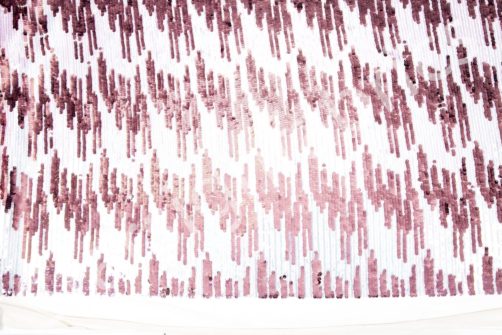 Waterfall Design Mermaid Sequin Embroidered Fabric | Burç Fabric