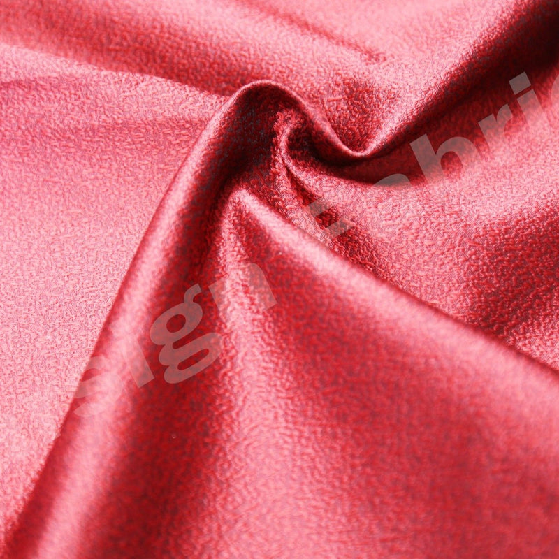 Red Double Sided Jacquard Woven Fabric | Burç Fabric