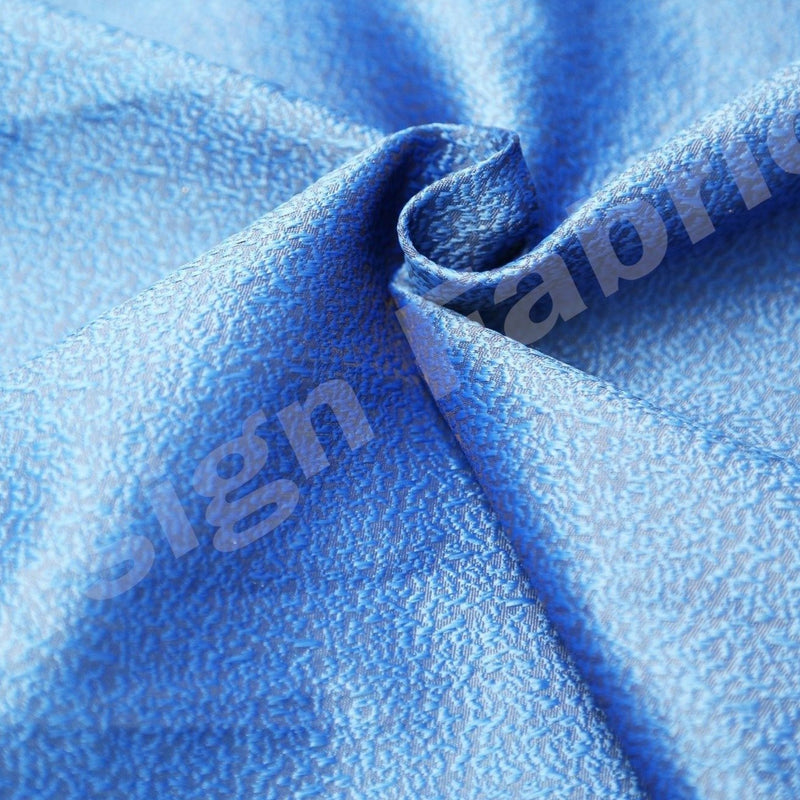 Saks Blue Double Sided Jacquard Woven Fabric | Burç Fabric