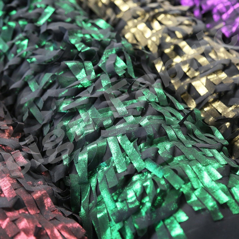  Fringe Trim Chiffon Embroidery Fabric | Starsign Fabrics