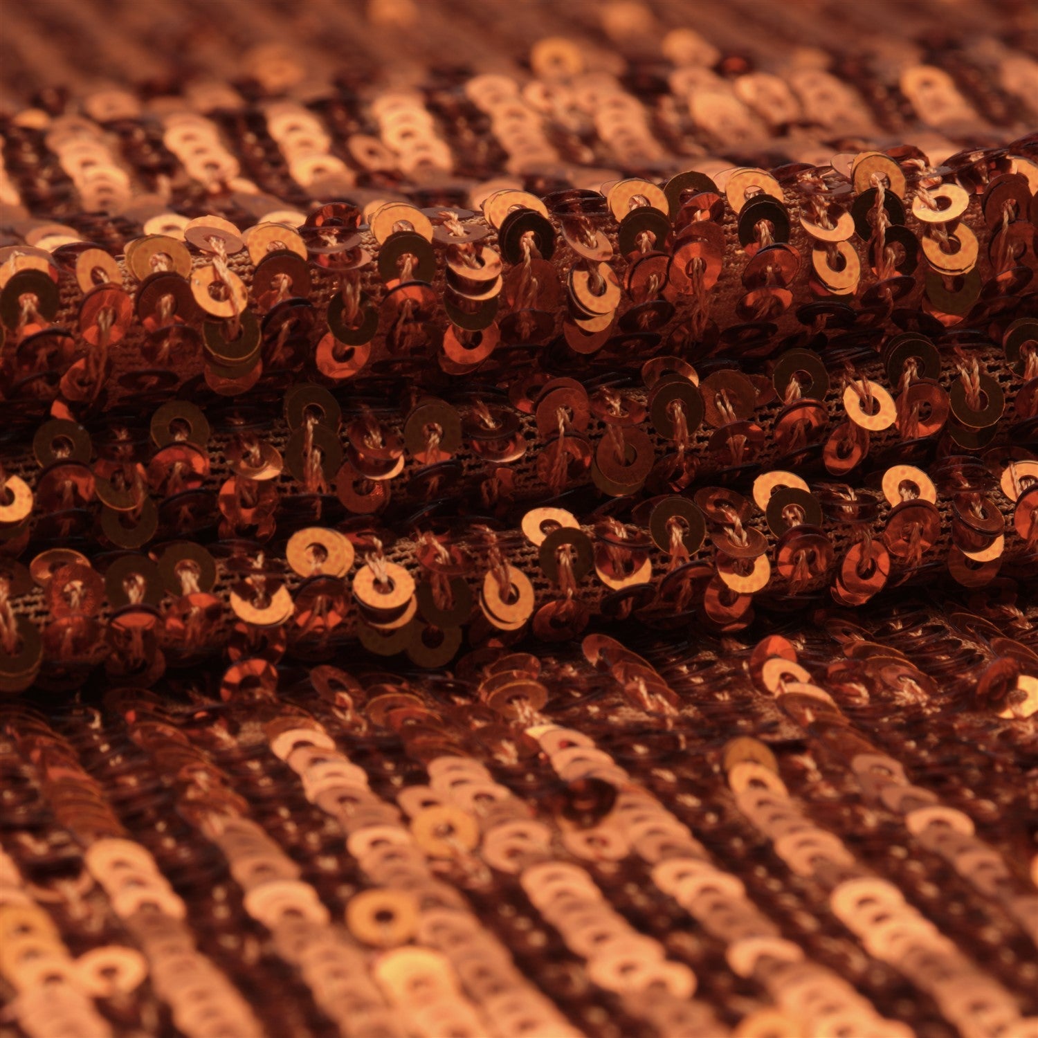 Bright Striped 4mm Double Sequin Embroidered Flexible Fabric