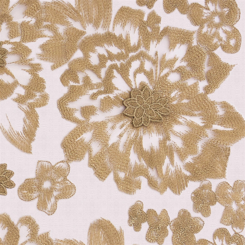 Mesh Fabric with Fluffy 3D Colourful Flowers | Starsign Fabrics